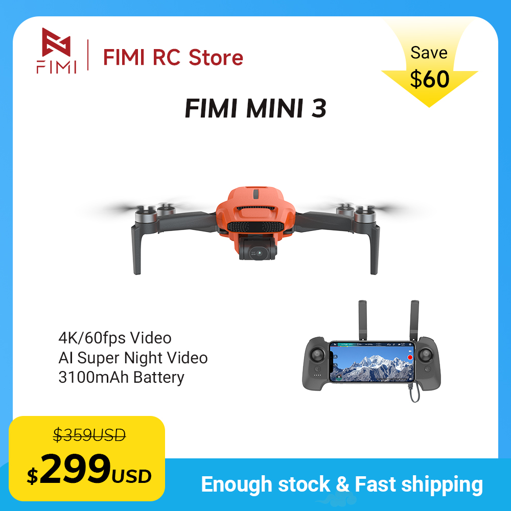 Drone Camera Lens - โดรน FIMI MINI 3 กล้อง 4K