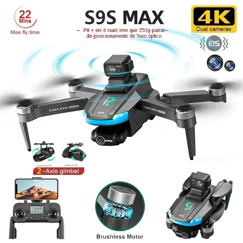 ใหม่S9S MAX MINI Drone 4K 2 แก - Drone Camera Night Vision บทวิจารณ์และราคา