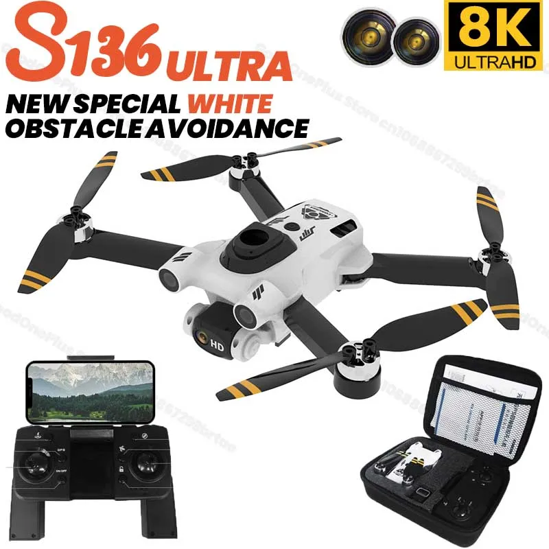โดรน S136 Pro Ultra Rc โดรน 8K - Drone Camera Mount บทวิจารณ์และราคา